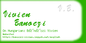 vivien banoczi business card